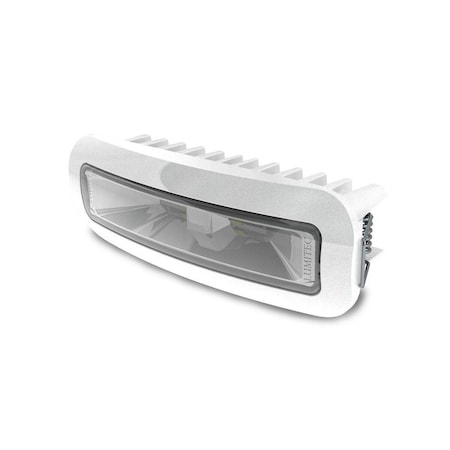 Entretenimiento 12-24V Capri3 Flood Light White & Blue LEDs Dimmable Flush Mount, White EN4242176